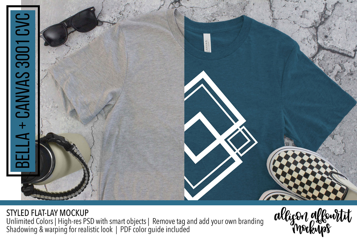 Change Colors! Mens 3001 Mockup, a Product Mockup by Allison Affourtit Mocks (Photo 1 of 4)