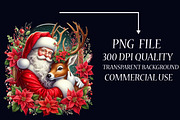 Santa Claus and Reindeer png, an Illustration by Libby Wishes (Thumbnail 2 of 9)