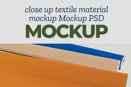 Close-Up Textile Material Mockup