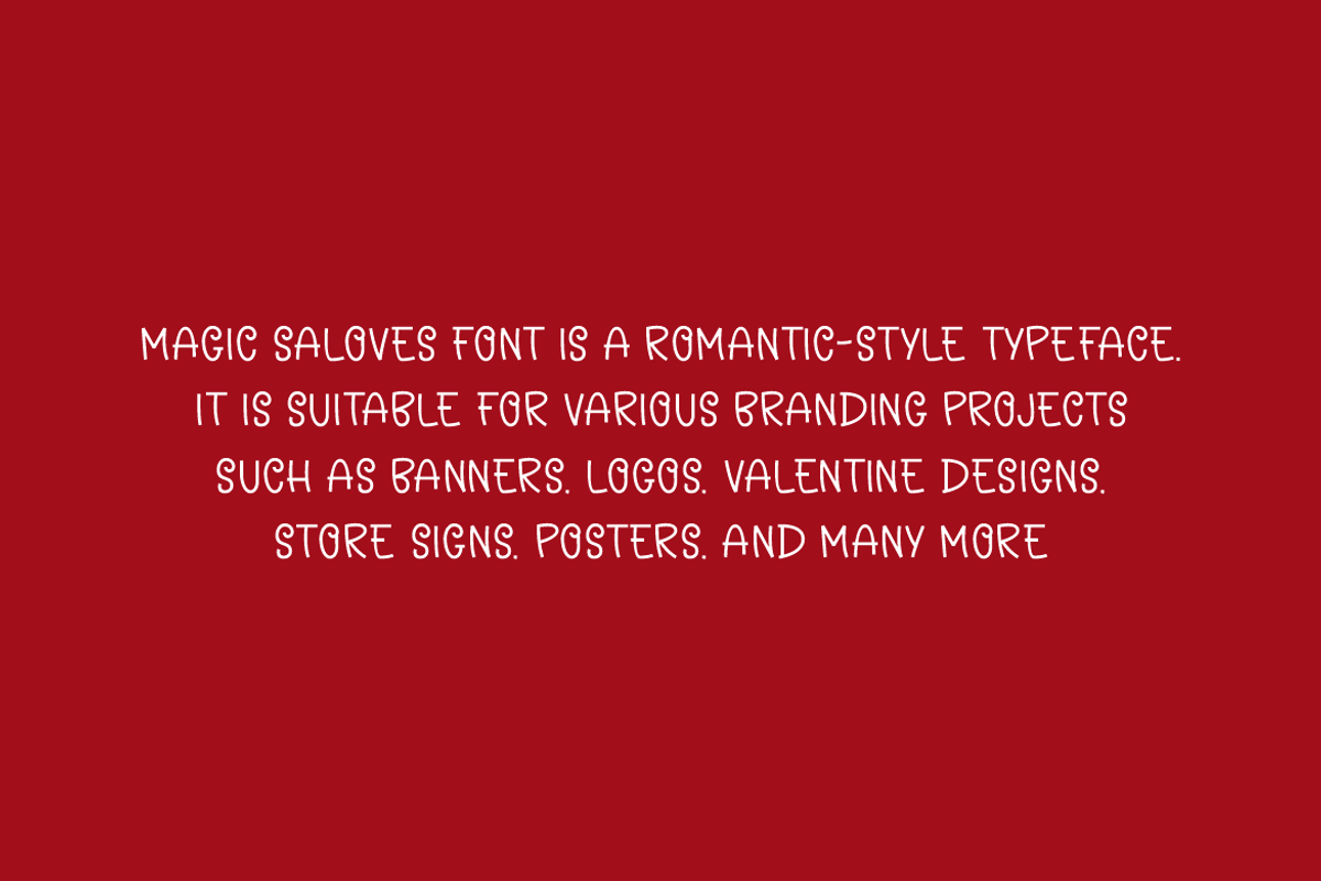 Magic Saloves - Romantic Font, a Handwritten Font by QR Design Studio (Photo 5 of 7)