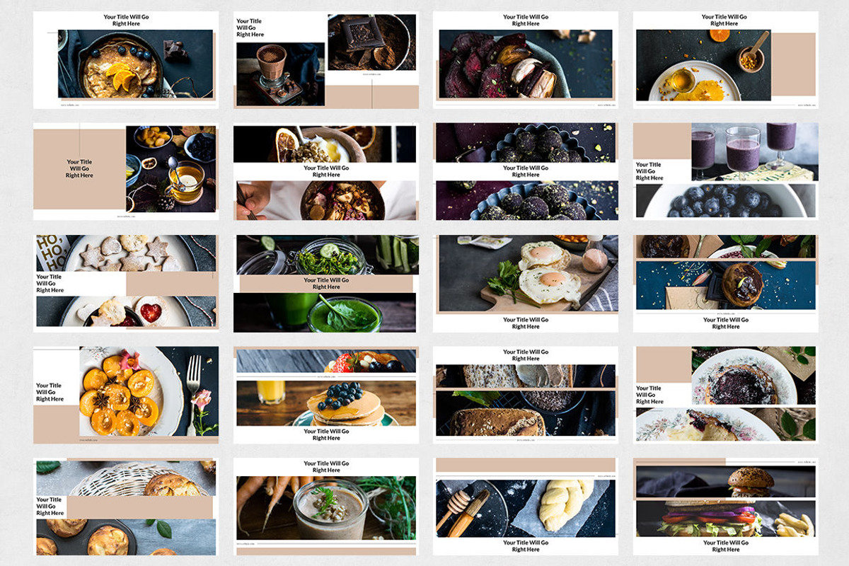Food Facebook Posts, a Social Media Template by Social Corner Graphics