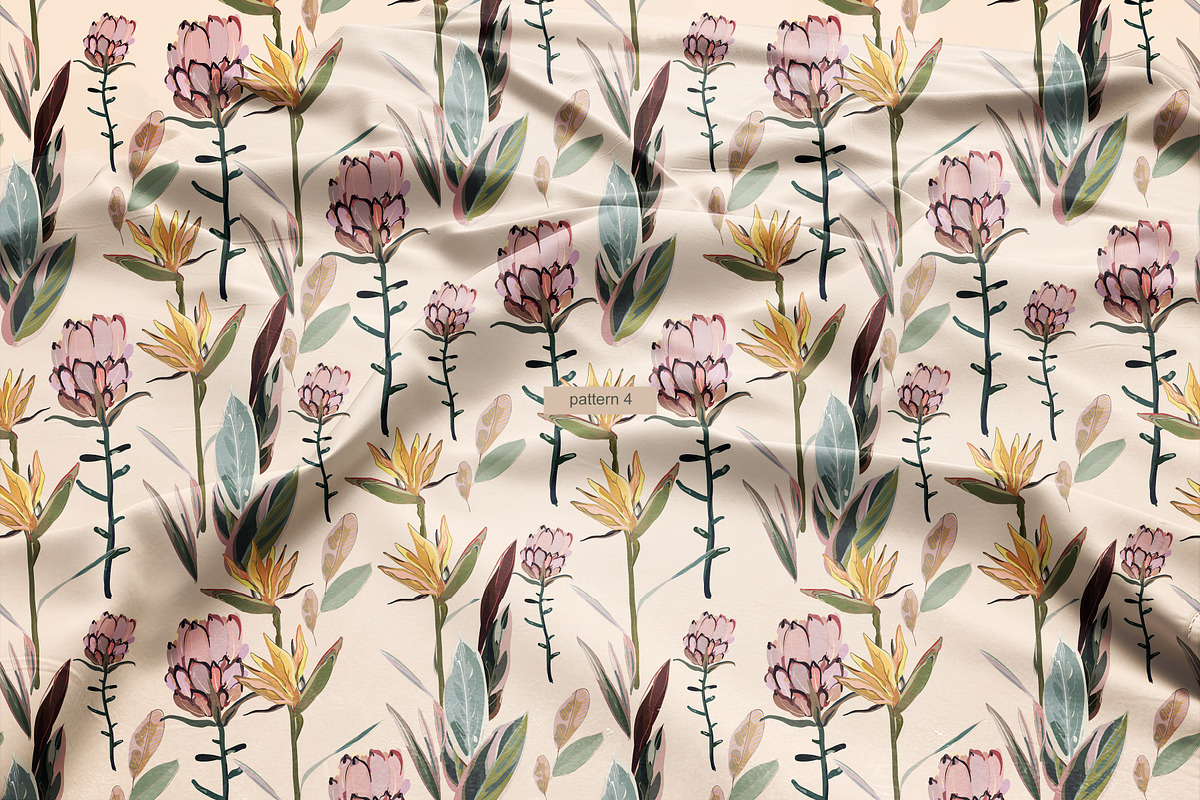 Tropical vector seamless set, a Pattern Graphic by PatternsBlooming (Photo 3 of 5)