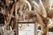 Boho 8x10 table sign number mockup, an Advertising Mockup by Blush Roses Print (Thumbnail 9 of 9)