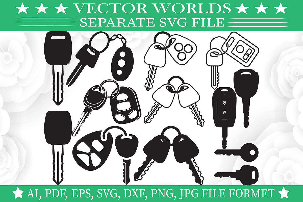 Car Keys Svg, Car, Keys Svg, an Object Graphic by VectorWorlds