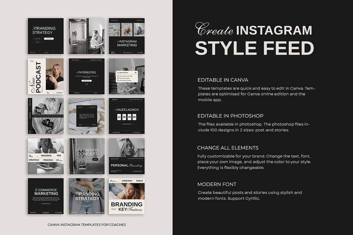 Big Coach Bundle | Canva, a Social Media Template by Instprofi | Studio Estimo (Photo 40 of 48)