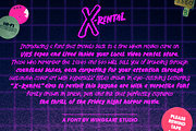 X-Rental - 1980s Retro Horror Font, a Handwritten Font by Wingsart Studio (Thumbnail 2 of 15)