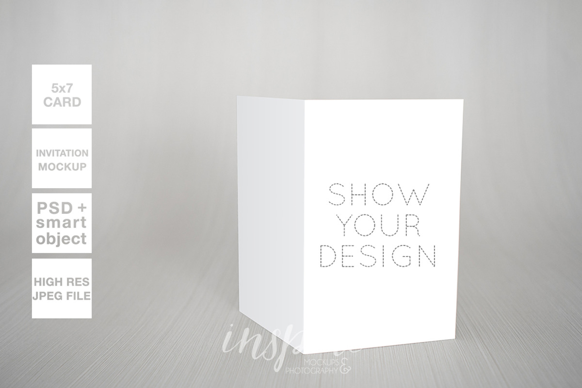 5x7 Card/Invitation Nordic Mockup, a Print Template by Inspire Mockups (Photo 6 of 10)