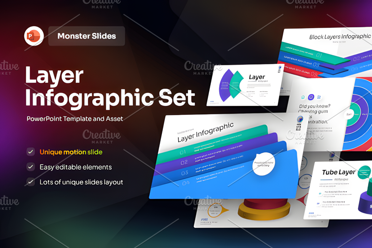 Layer Infographic PowerPoint Temp, a Presentation Template by Ink Gallery (Photo 1 of 3)