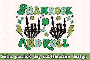 Shamrock And Roll Sublimation PNG