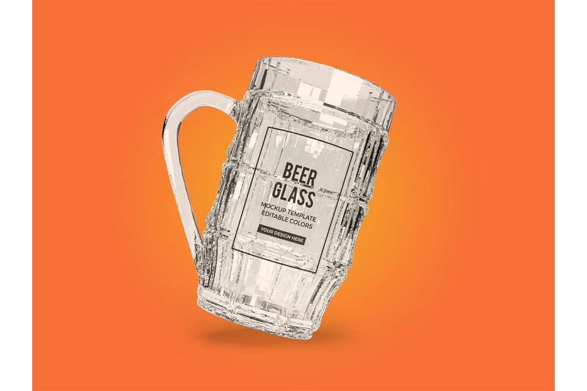 Beer Glass Mockup Template Set, a Household Mockup by DesignRushMarket (Photo 3 of 10)