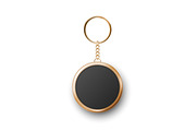 Vector Keychain with Ring and Chain., an Object Graphic by Gomolach (Thumbnail 3 of 5)
