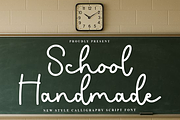 School Handmade, a Handwritten Font by InermediaSTUDIO (Thumbnail 1 of 8)