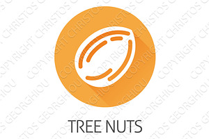 Tree Nut Almond Food Allergen, a Food Illustration by Christos Georghiou