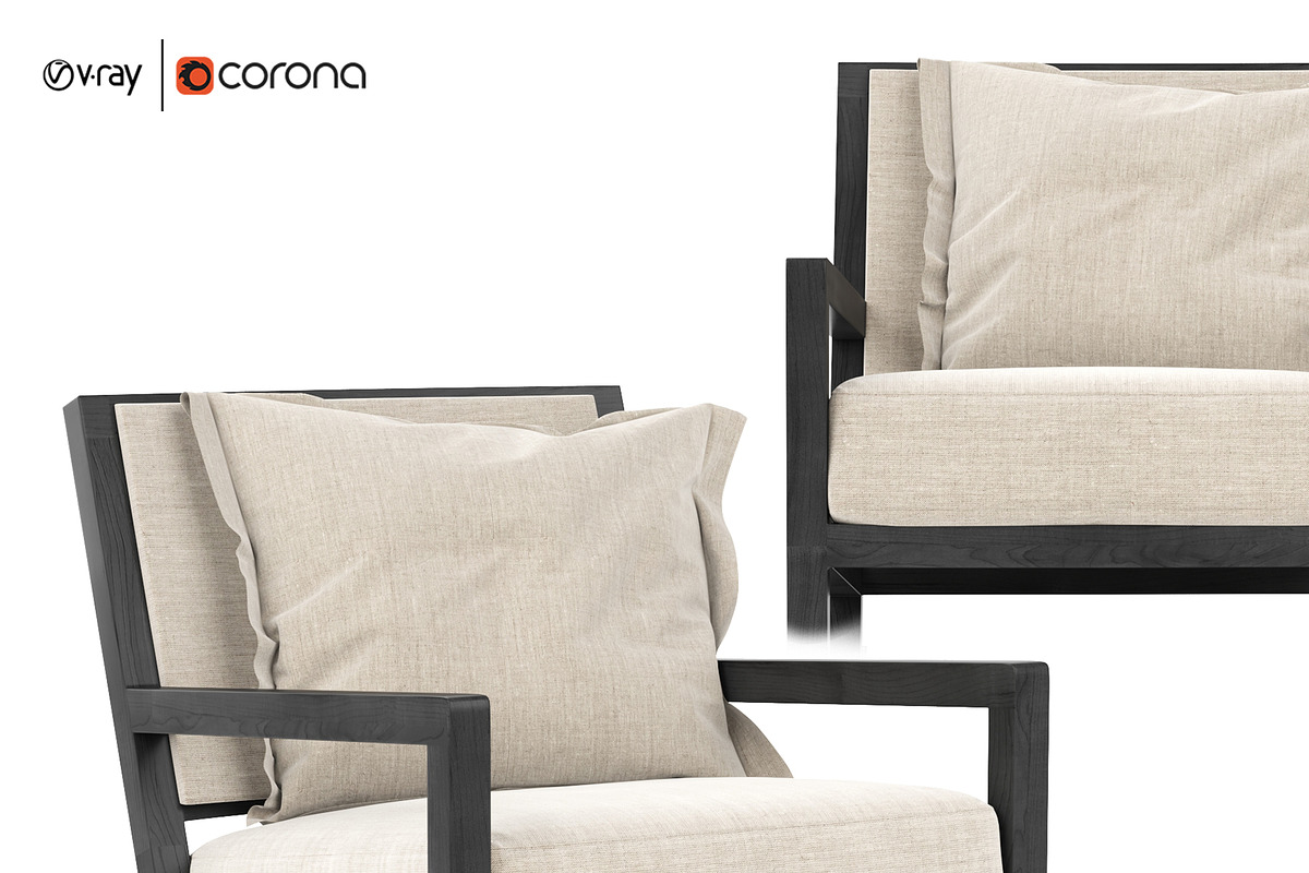 Clio Maxalto Armchair B&B Italia, a Furniture 3D Model by NOMODOL (Photo 1 of 7)