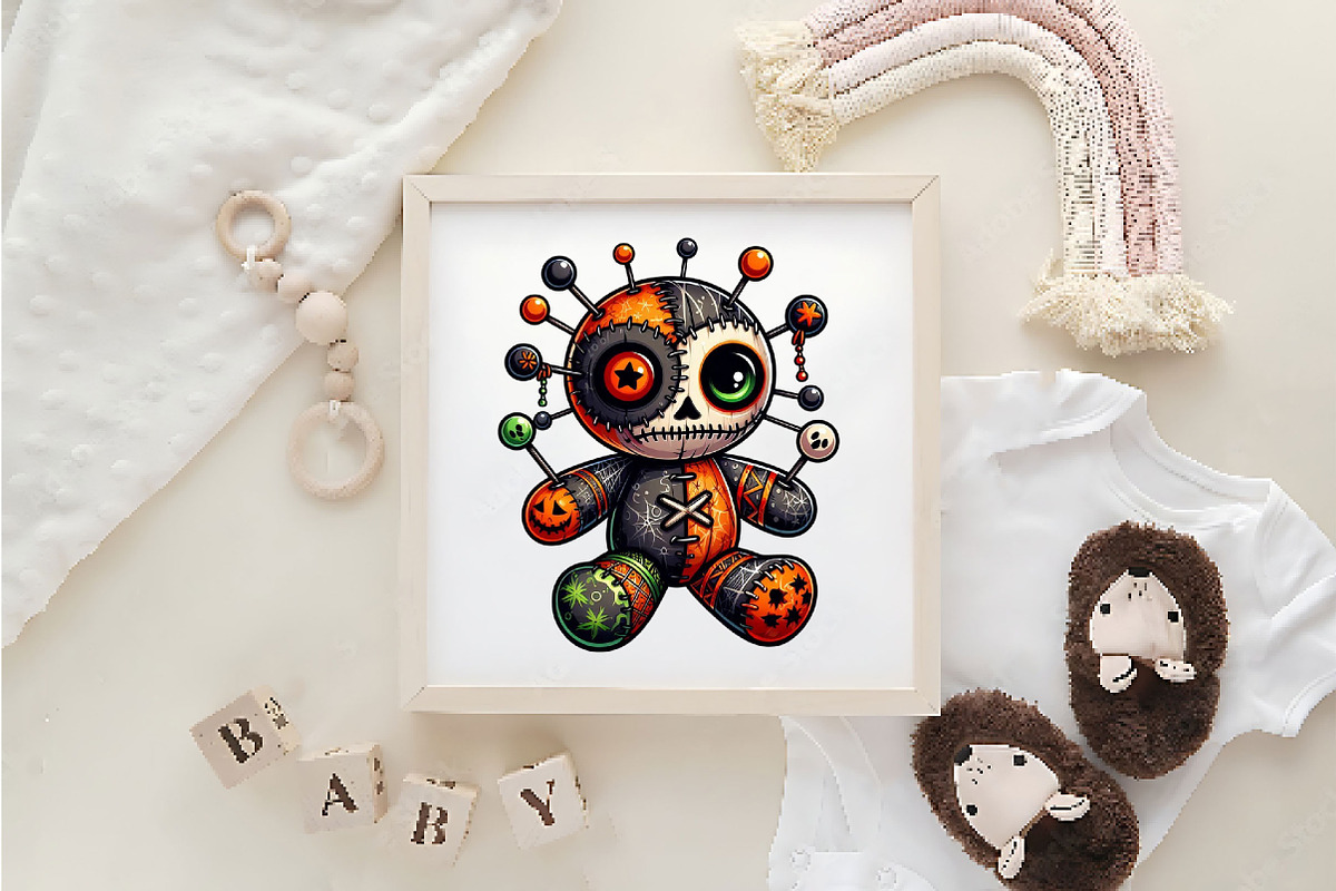 Halloween Gothic Voodoo Doll Clipart, a Work Illustration by Dream Creation (Photo 6 of 6)