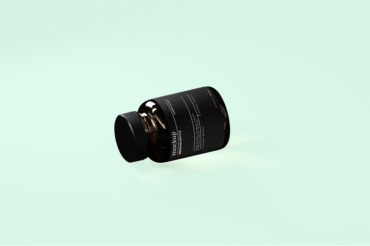 Amber – Medicine Bottle Mockups Trio, a Product Mockup by Zumrod (Photo 5 of 8)