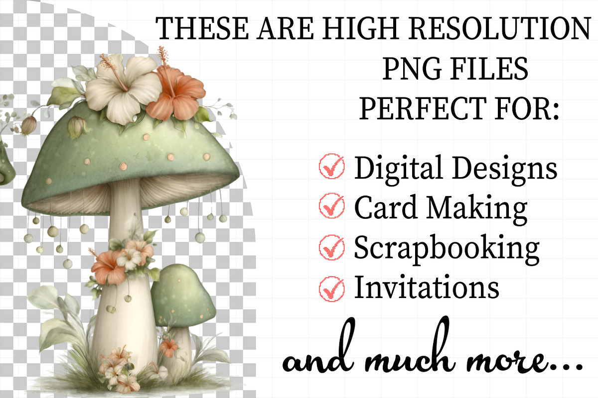 Whimsical Summer Mushroom Clipart, an Illustration by Daily.Designs (Photo 2 of 7)