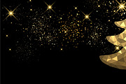 Golden Christmas trees set, a Decorative Illustration by Vjom (Thumbnail 7 of 12)