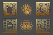 Islamic Arabic Gold pattern template, a Pattern Graphic by Yapanda (Thumbnail 2 of 2)