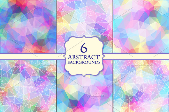 6 Geometric Hipster Backgrounds