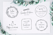 Poppit & Finch Fonts & Illustrations, a Script Font by Nicky Laatz (Thumbnail 8 of 14)
