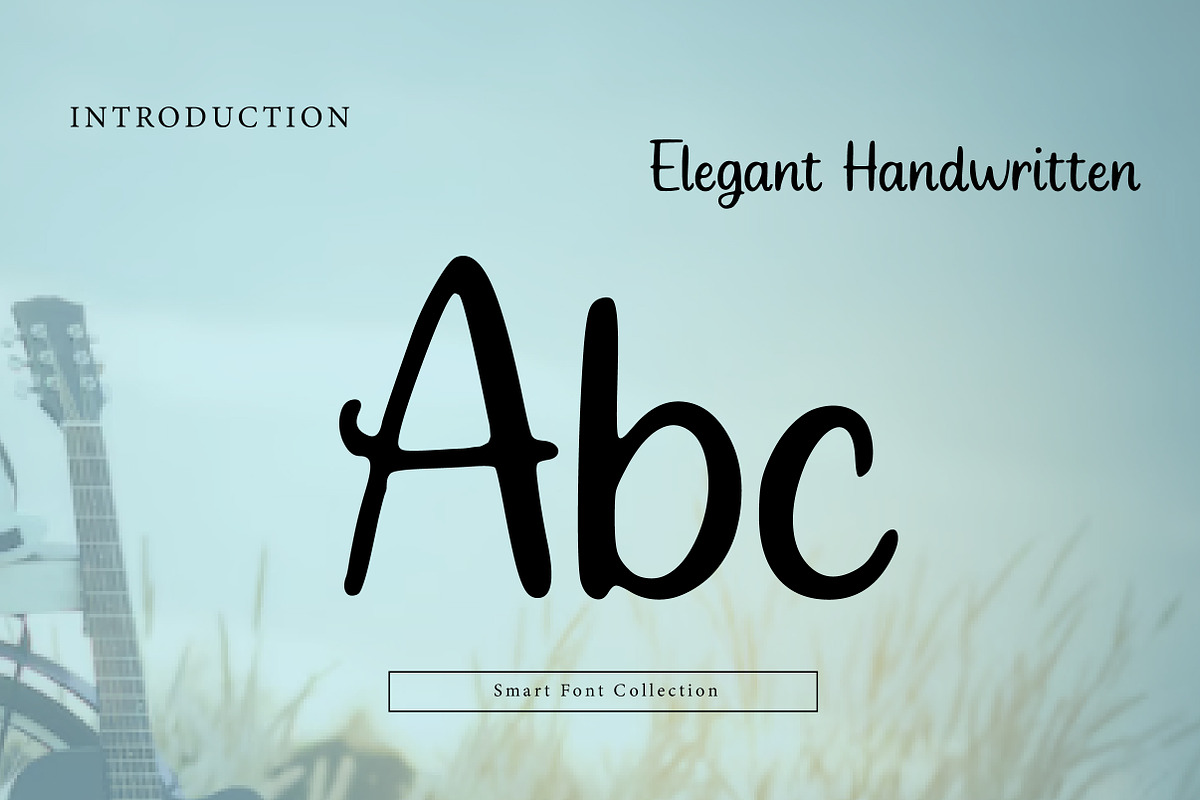 Elegant Handwritten, a Handwritten Font by Wow Magic (Photo 2 of 3)
