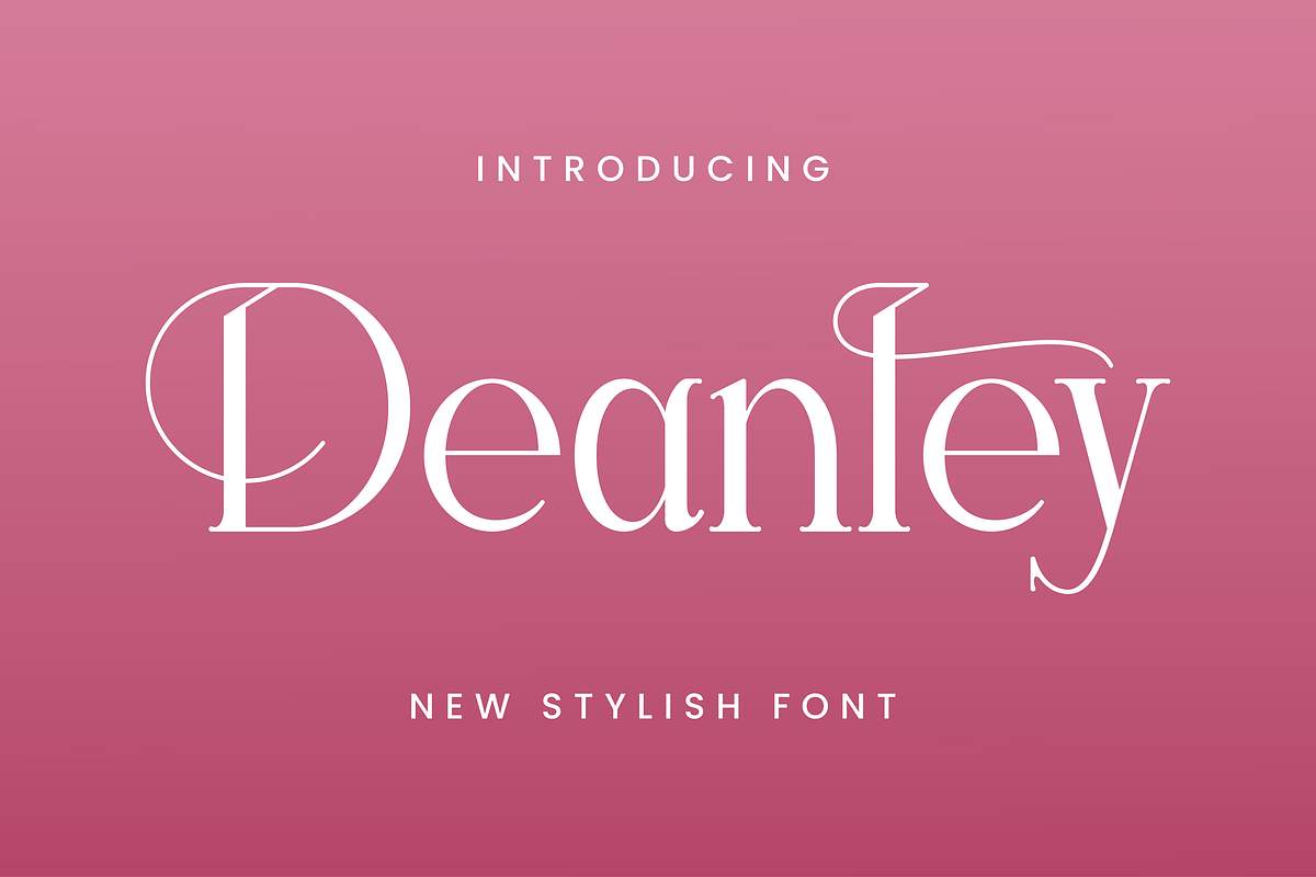 Deanley, a Serif Font by Rishsketch (Photo 1 of 11)