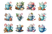 Christmas Winter Hot Cocoa PNG, an Illustration by SinaCreation (Thumbnail 2 of 7)