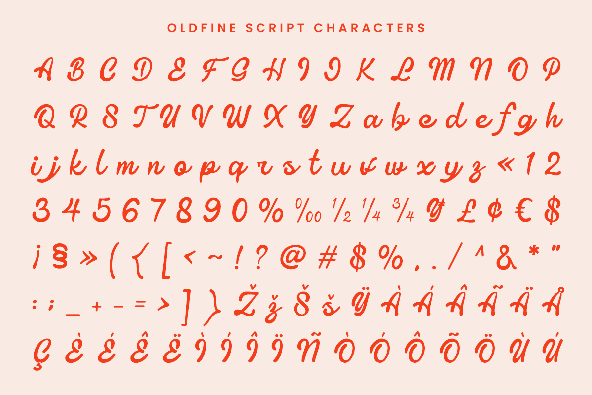Oldfine - Elegant Handwritten Script, a Handwritten Font by roomspace (Photo 13 of 13)