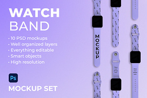 Apple watch band mockup