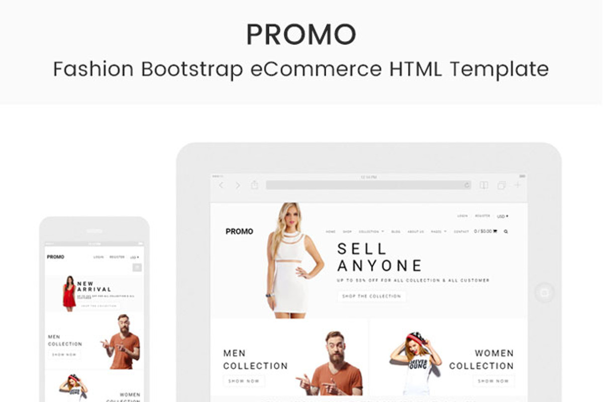 Promo - Fashion HTML Template, a Shopify Template by ThemeTidy Shopify Agency (Photo 2 of 2)