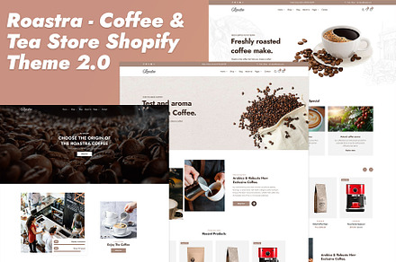 Coffee & Tea Store Shopify 2.0 Theme, a Shopify Template by Team90Degree
