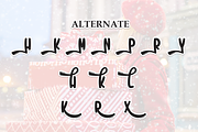 Christmas Holiday | Script Font, a Script Font by Scratchones (Thumbnail 8 of 9)