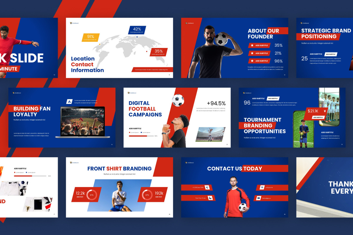Football Sponsorship PowerPoint, a Presentation Template by Loin Studio (Photo 4 of 4)