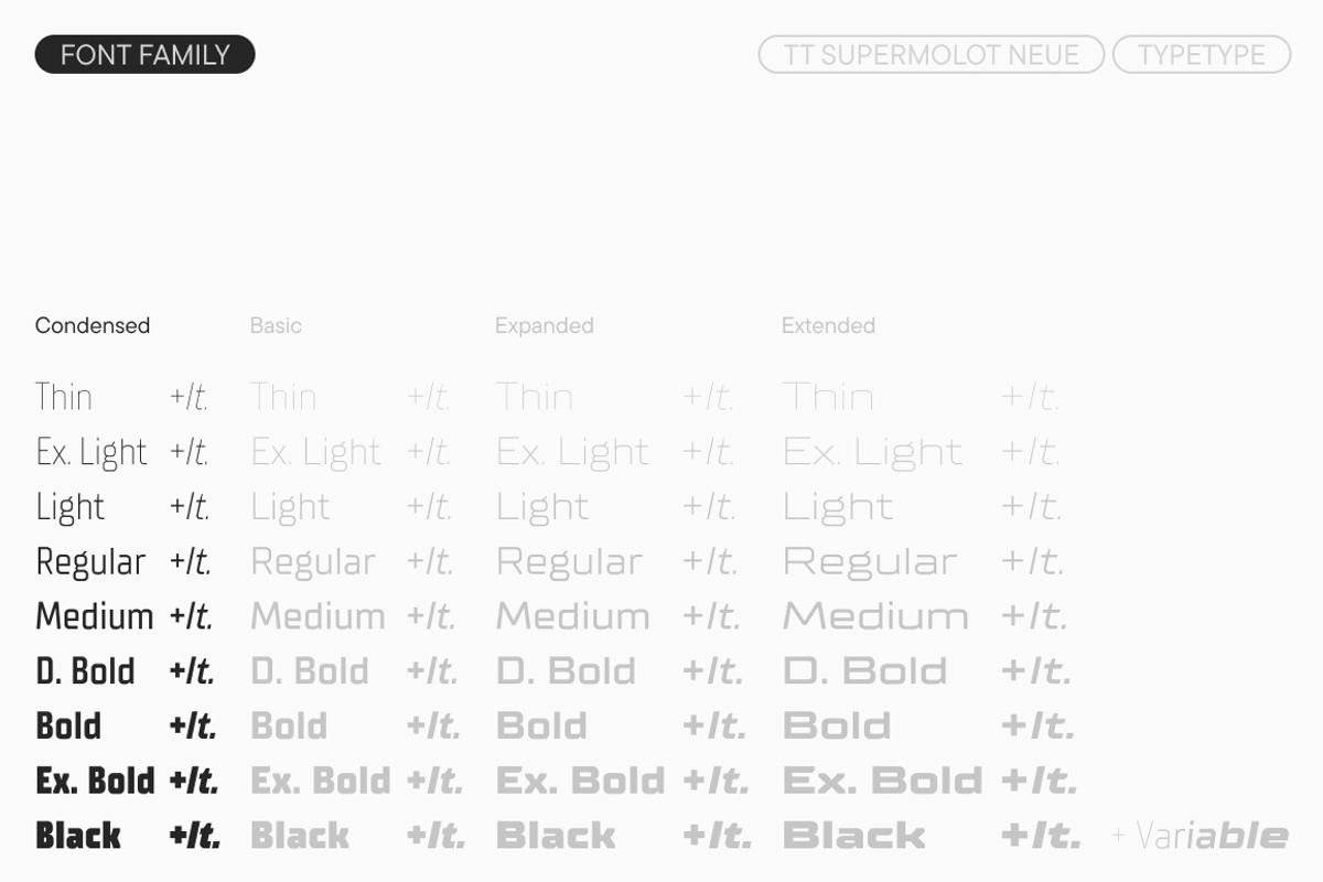 TT Supermolot Neue Condensed, a Sans Serif Font by TypeType (Photo 4 of 6)