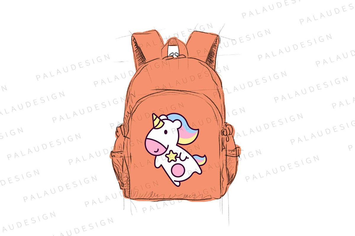 Cute Kawaii Unicorn Characters, an Animal Illustration by Palau (Photo 6 of 12)