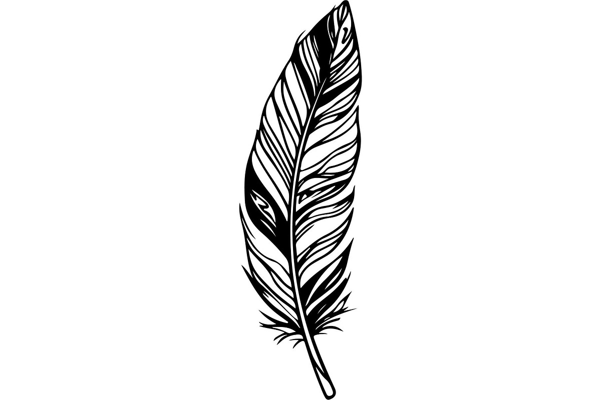 Feather SVG Bundle, an Object Graphic by Designer_Momina (Photo 10 of 18)