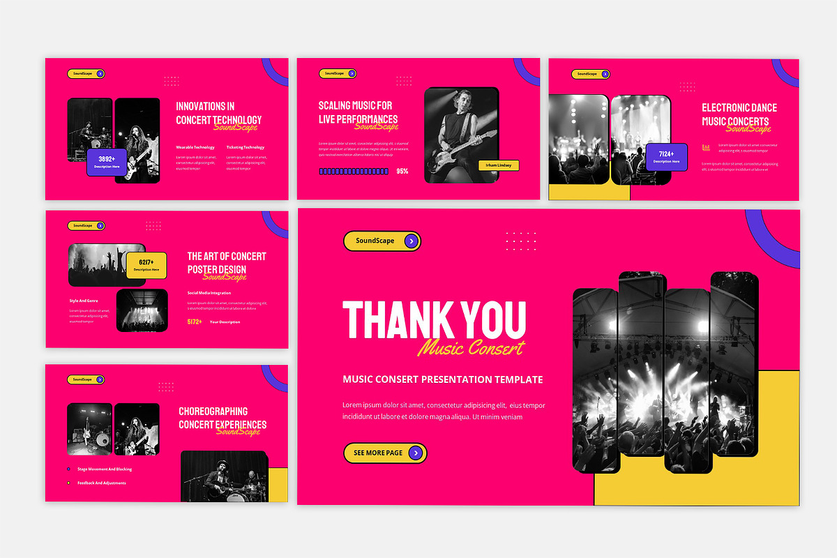Music Concerts Powerpoint Template, a Presentation Template by casanovastudio (Photo 3 of 3)