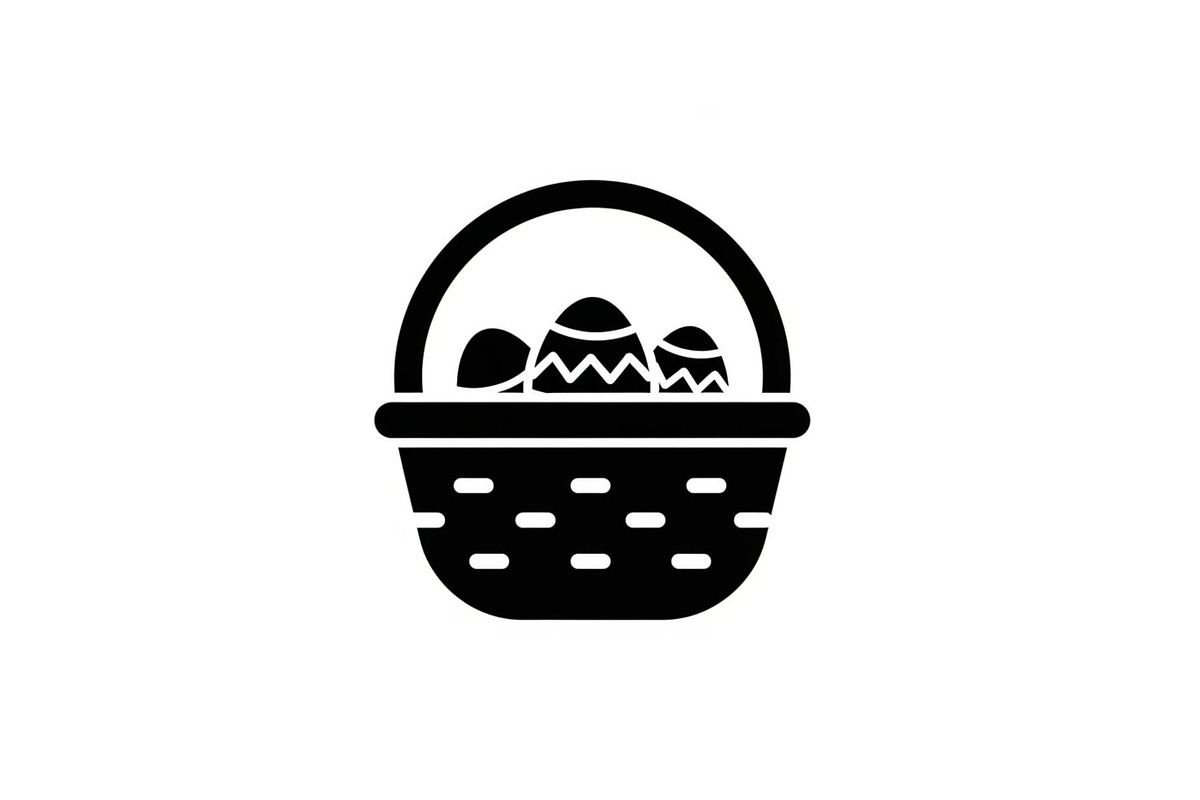 Easter Basket Vector Silhouette Bund, an Illustration by Designs_River (Photo 11 of 51)