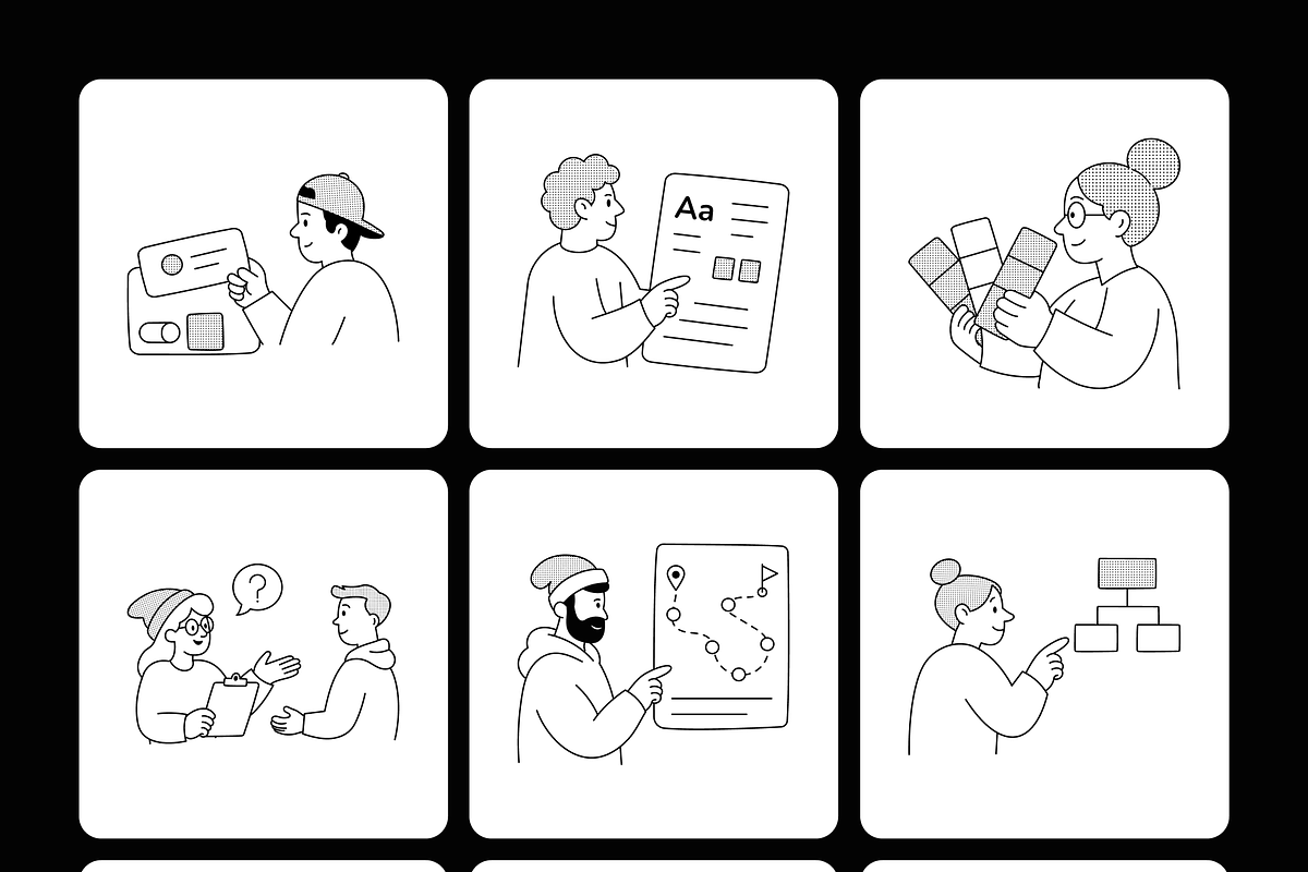 55 Design Development Illustrations, a Technology Illustration by Prosymbols (Photo 9 of 11)