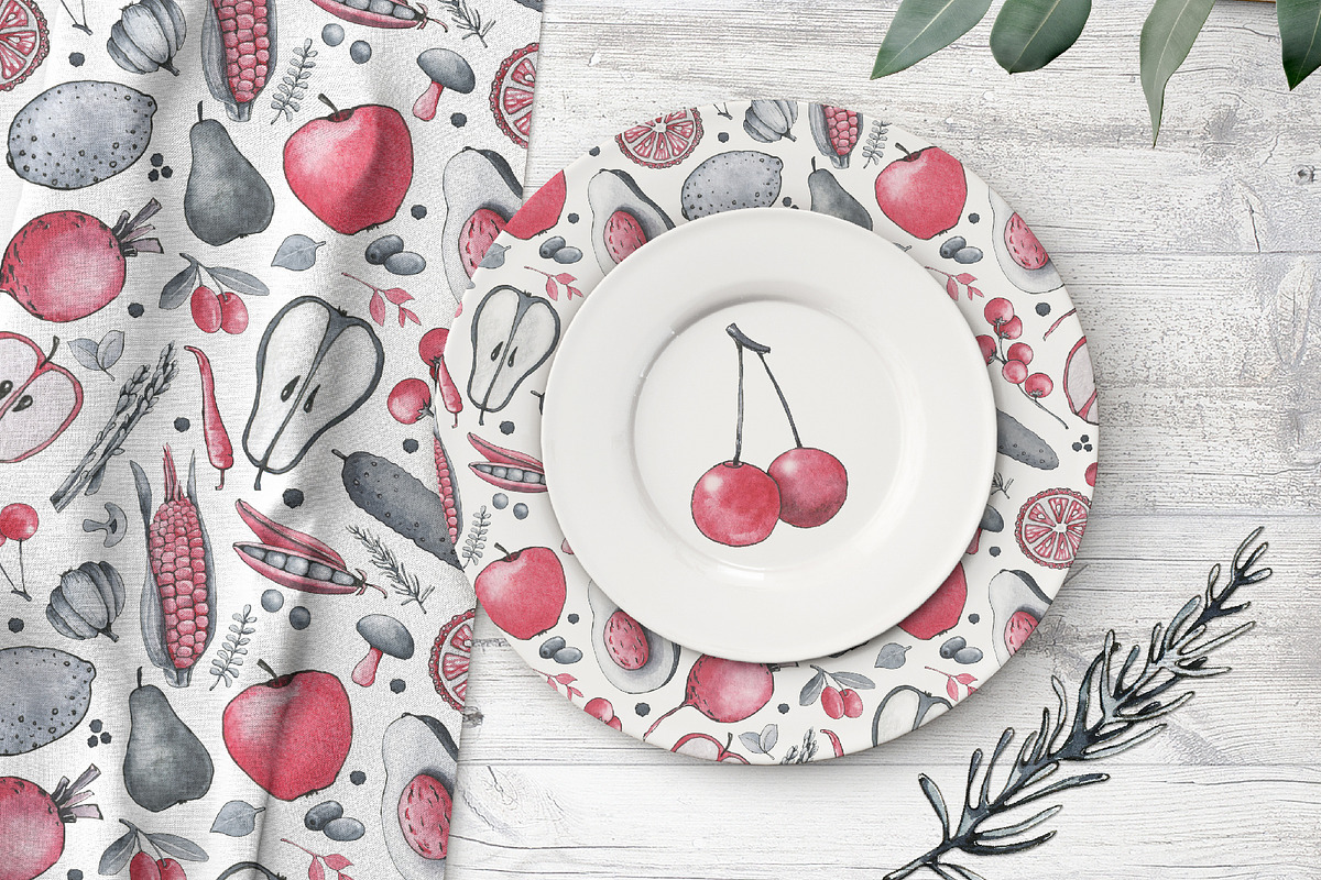 Chef cook, food, digital paper, a Pattern Graphic by Artmanata (Photo 4 of 10)