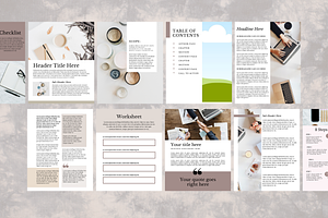 Lead Magnet EBook Template For Canva