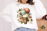 Whimsical Summer Ice Cream Clipart, an Illustration by Craft Nest (Thumbnail 7 of 12)