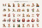 UglyCute Santa Workshop Clipart, an Illustration by Artnoy (Thumbnail 2 of 8)
