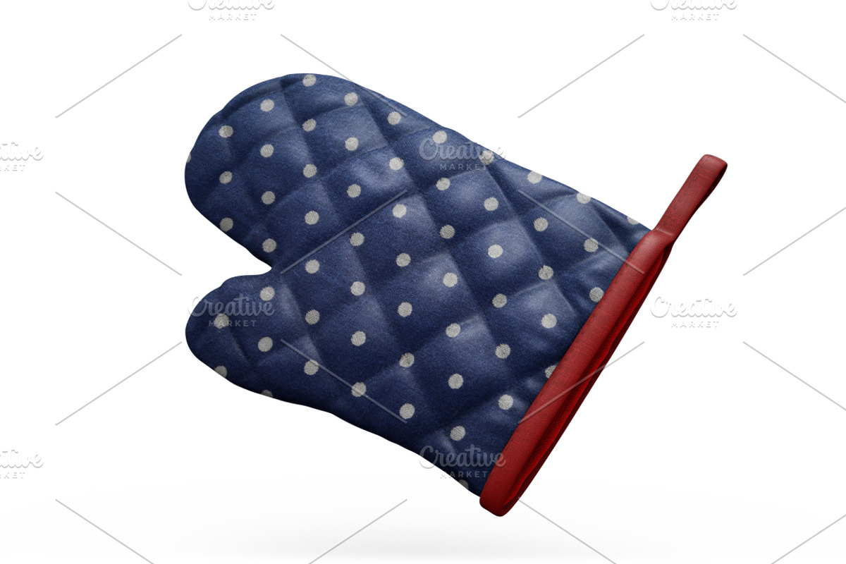 Quilted Oven Mitts Mockup, a Household Mockup by PixelMockup (Photo 6 of 17)