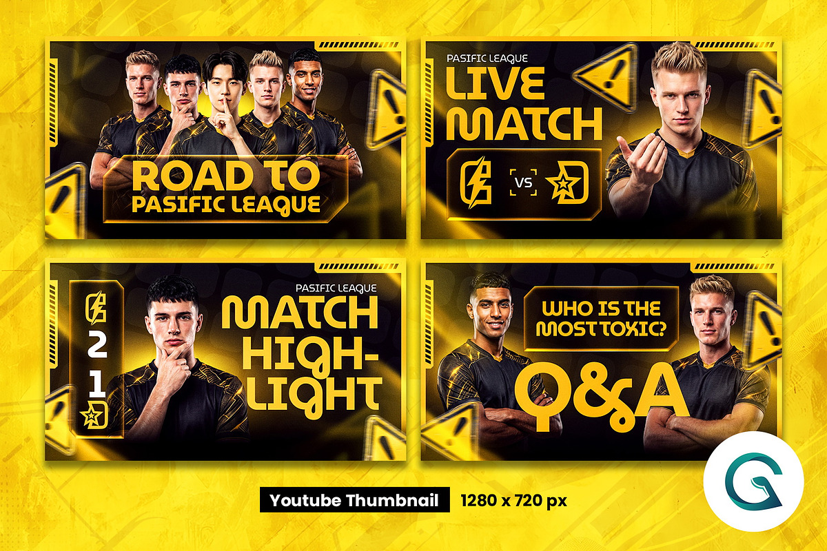 Esports Social Media Pack Template, a Social Media Template by Geelator Studio (Photo 4 of 4)