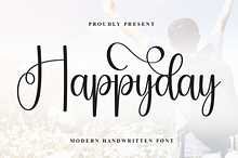Happyday | Script Font