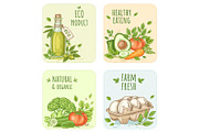 Organic Food and Eco Grocery Kit, a Food Illustration by Artspace (Thumbnail 8 of 11)