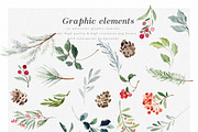 Winter Watercolor Graphic Set-Jolly, a Decorative Illustration by Graphic Box (Thumbnail 8 of 8)