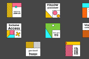 Abstract Square Titles for DaVinci, a Templates & Theme by 2dfx